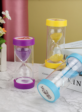 十二生肖沙漏计时器儿童防摔5分钟流沙瓶学生 生日圣诞礼物玩具