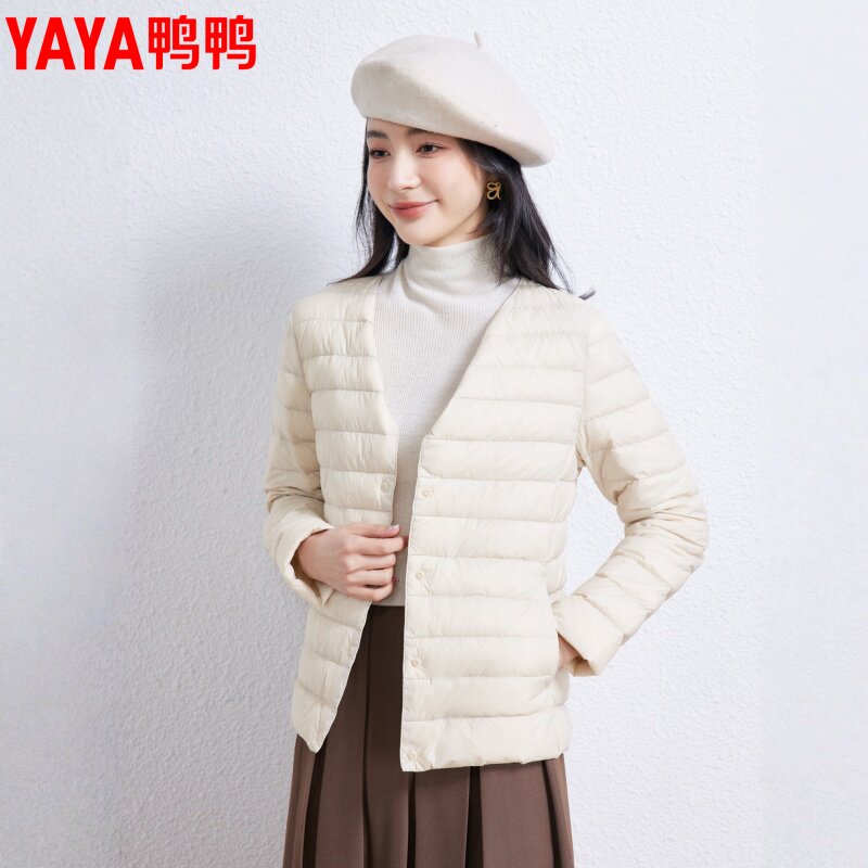 佟丽娅同款鸭鸭轻薄羽绒服女内胆