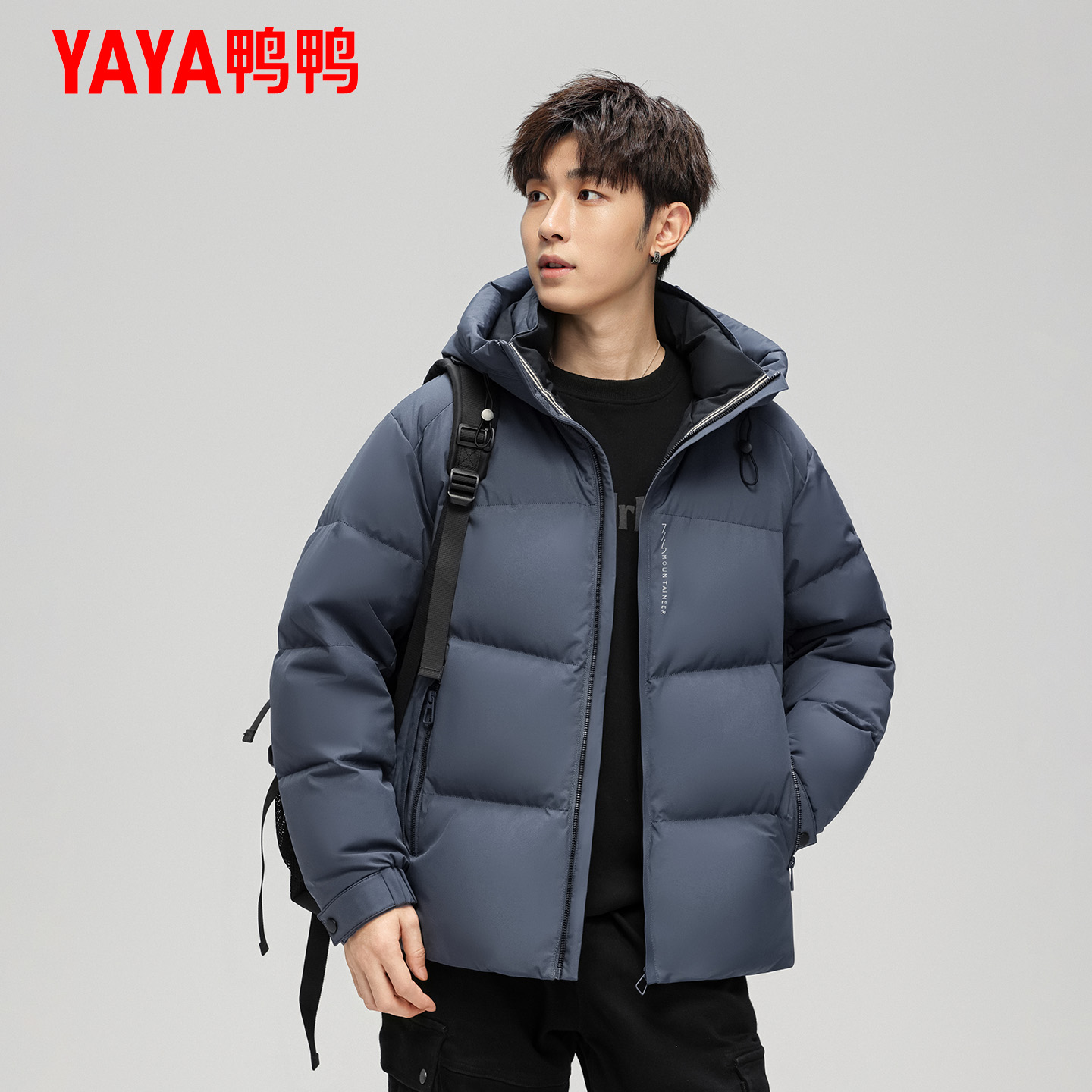 鸭鸭男士厚羽绒服2025年冬季新品