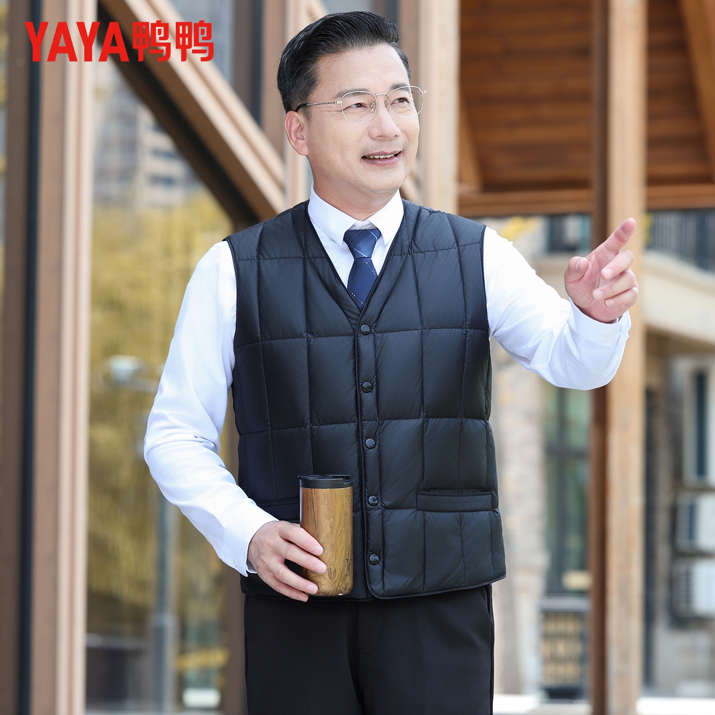 鸭鸭爸爸中老年保暖马甲