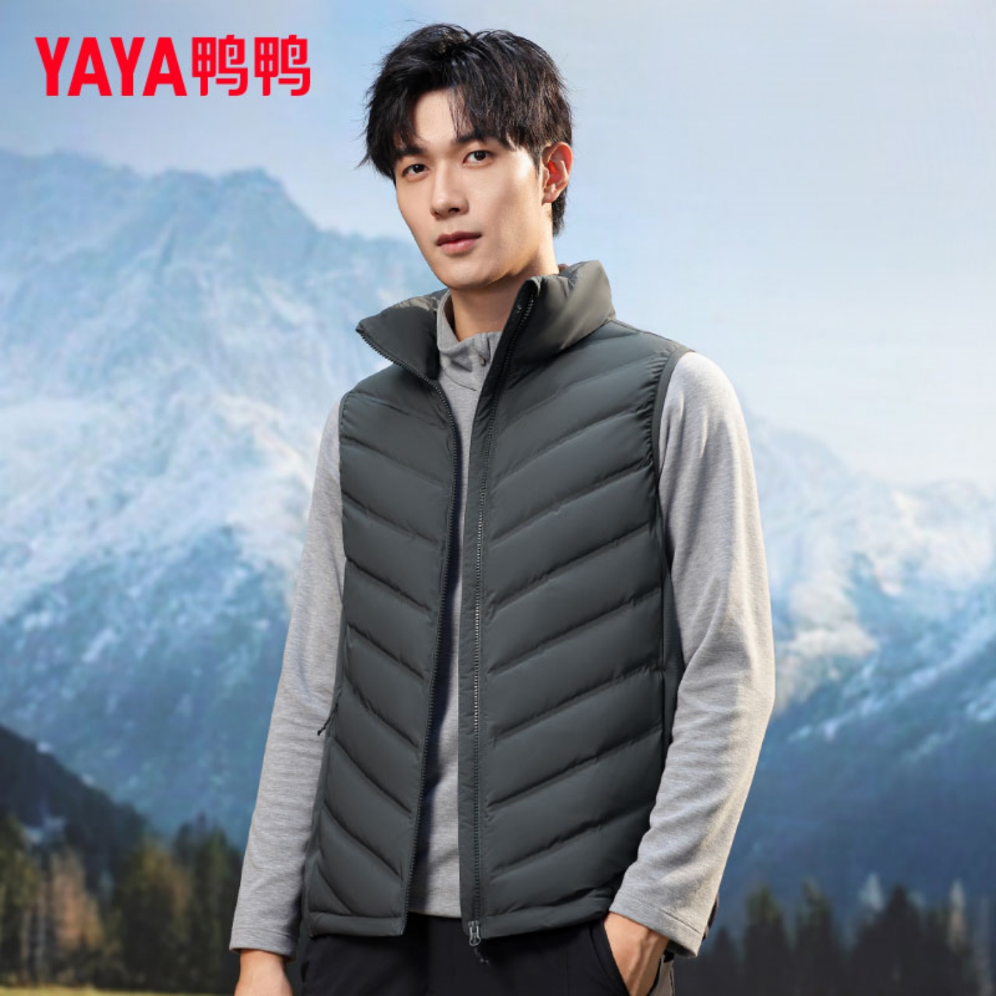 鸭鸭2025年冬季新款修身显瘦马甲