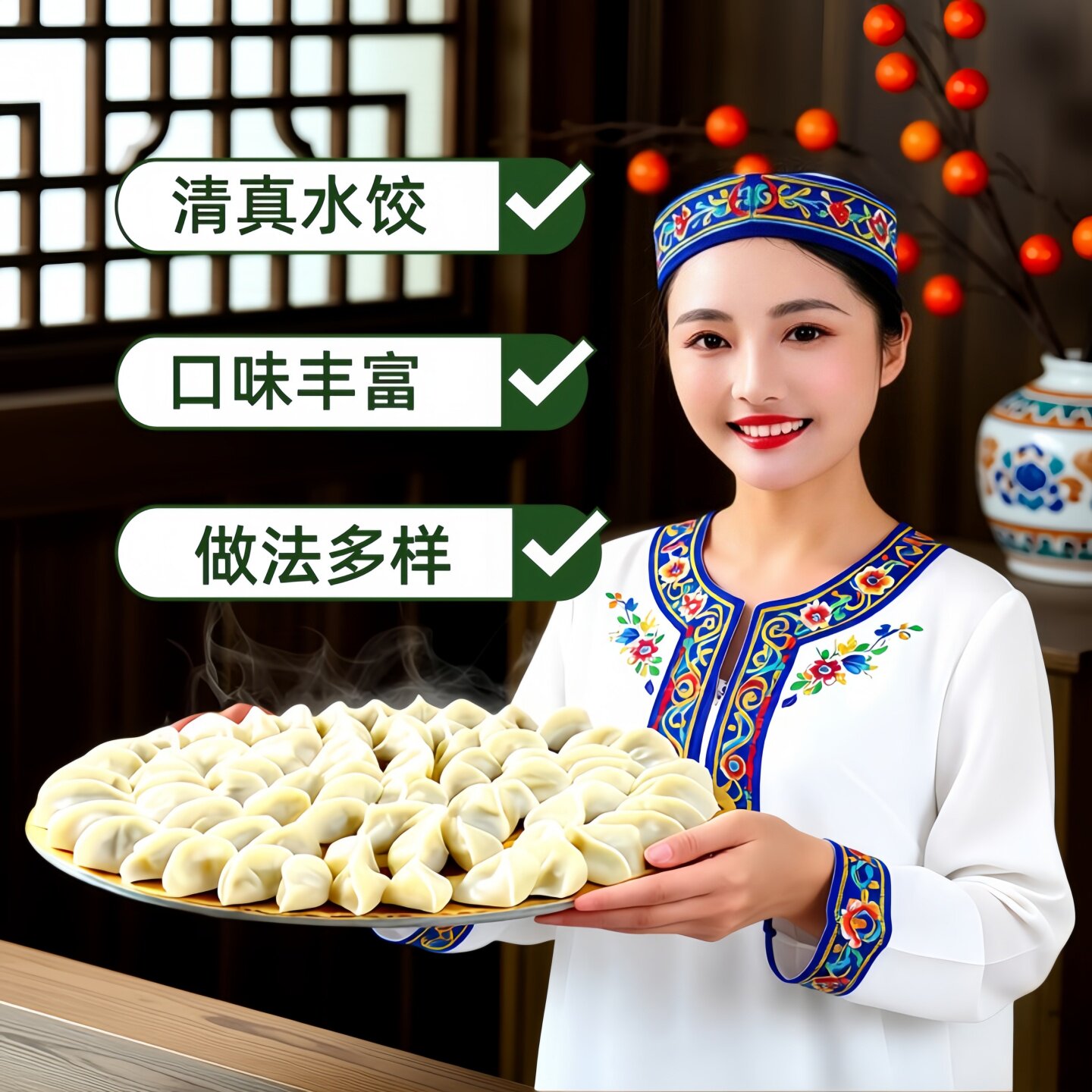 【顺丰发货】正宗清真饺子手工饺新鲜牛羊肉馅饺子冷冻发货早晚餐