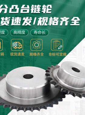 3分链轮06b小链条齿轮机械传动配件大全加工定做轴承单排凸台牙轮