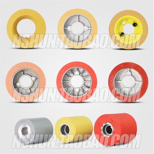 贝特马氏佳加八轮木工送料器配件输送料器胶轮  送料机滚轮压轮子