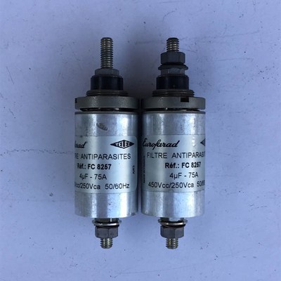 二手拆机 TELEC  FC8257 75A 250VAC 穿心滤波器