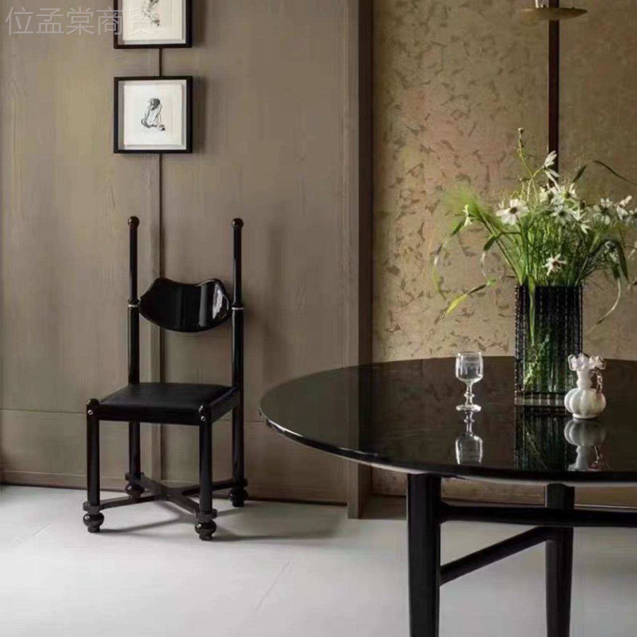 浙家江具工厂直销中古进口餐椅包邮实木椅胡桃FZU木木原餐餐