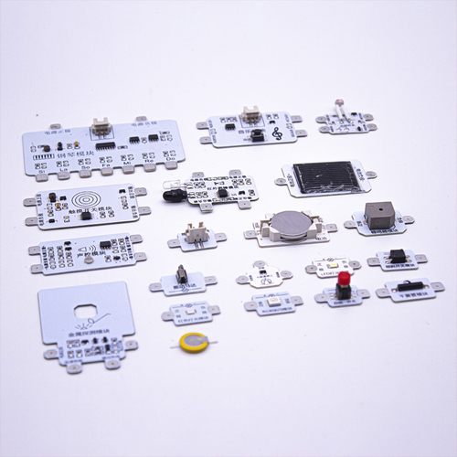 适用小学人工智能劳动纸电路电子积木diy科艺制作3D模型创意竞标