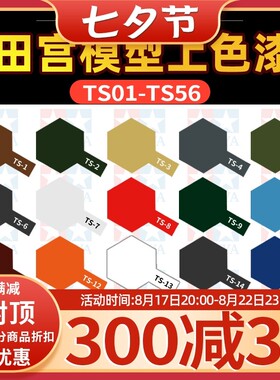 适用田宫自喷漆 拼装模型上色光泽消光黑 光油 金属金/铝/银/黑TS