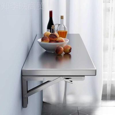 一层厨房不锈钢叠壁挂收纳折NXH整理墙上架打上置物架孔家用切菜