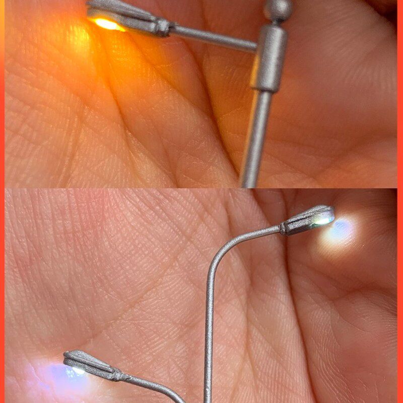 方寸景1:87HO1:150N比例模型灯火车沙盘场景建筑地产微缩摄影路灯