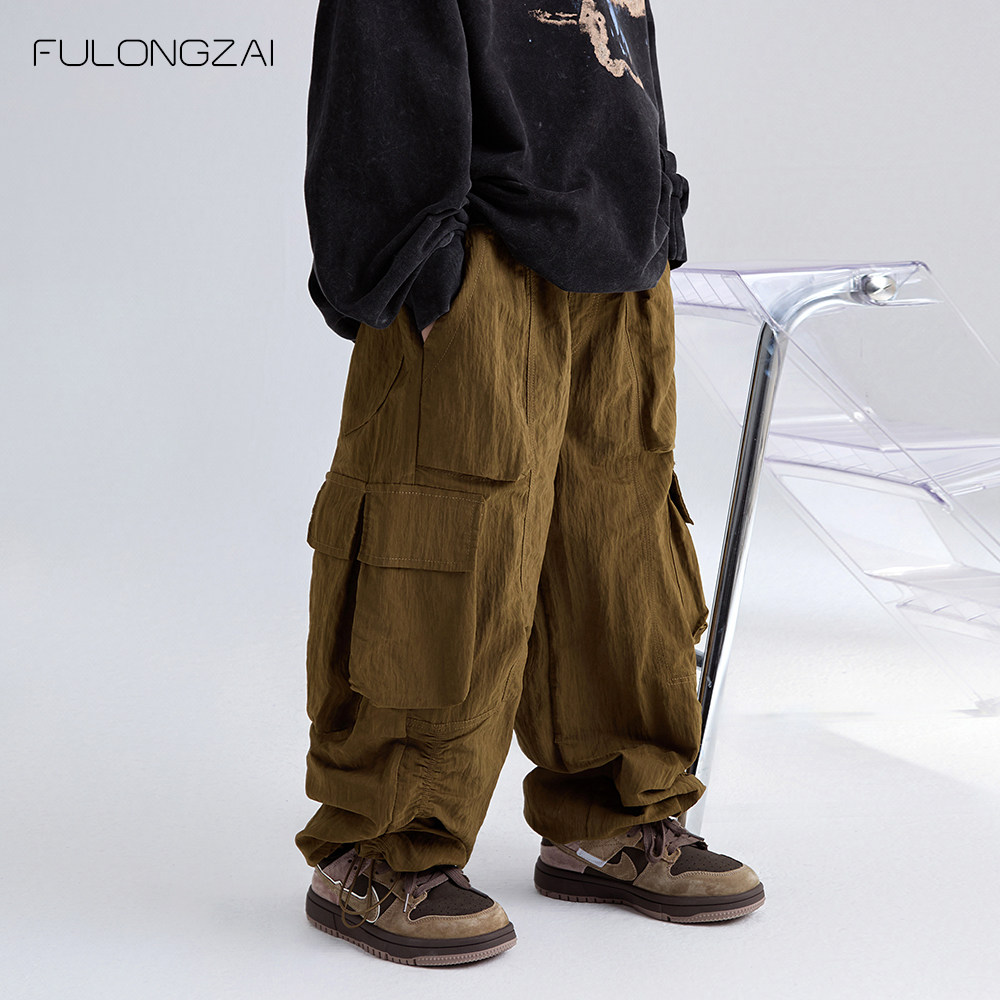 FULONGZAI亲子童装2025春秋季男女童新款中大童宽松洋气工装裤潮,童装/婴儿装/亲子装,裤子,淘宝优惠券,粉丝福利购,淘宝优惠卷