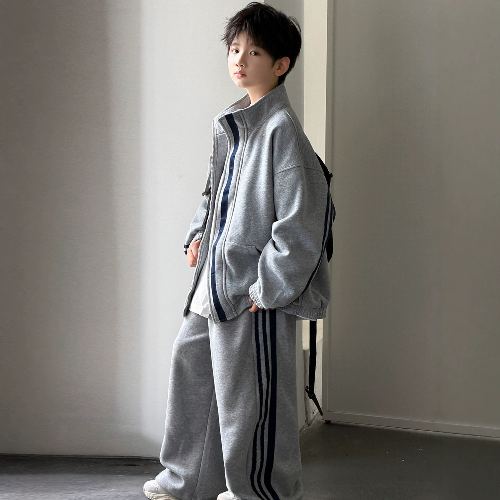 男童秋装运动套装2026新款儿童痞帅外套两件套春秋款中大童秋季潮