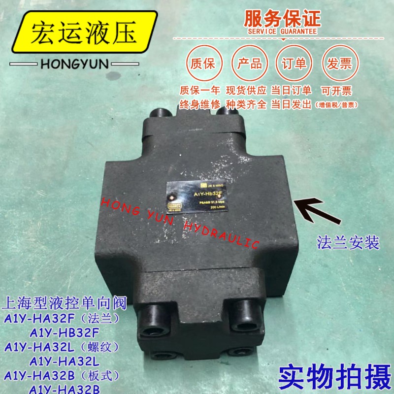 液压配件液控单向阀法兰式连接A1Y-Ha32F/L/B液压安全阀A1Y-Hb32F
