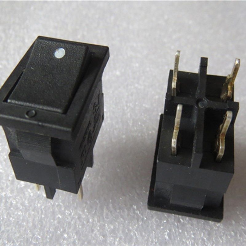 15*21进口日本EDK SJ电源船型开关4脚2档尖脚翘板摇臂开关10A250V