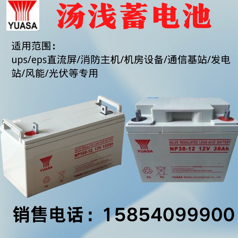汤浅铅酸蓄电池12V24AH38AH65AH100AH120AH210AHUPS太阳能直流屏
