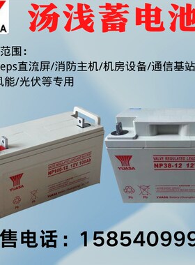 汤浅铅酸蓄电池12V24AH38AH65AH100AH120AH210AHUPS太阳能直流屏