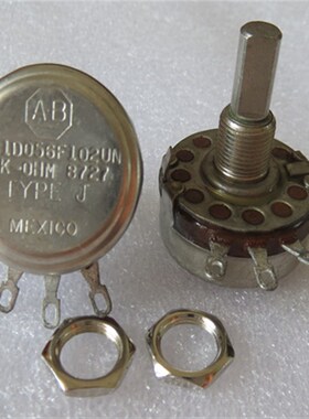 JA1D056F102UN进口美国古董AB 1K胆机电位器柄长22MM 半柄