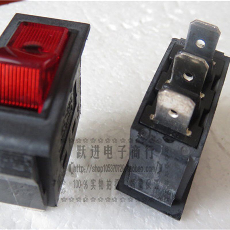 进口日本三山 DS-325大电流船型开关 3脚2档带灯翘板电源开关