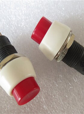 R13-84B进口台湾SCI圆形按钮开关2脚按键自锁电源开关1A250V孔10