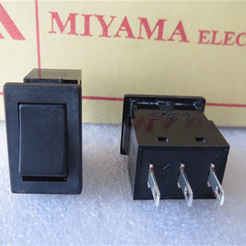 15X21进口日本三山DS-850A电源船型开关3脚2档翘板摇臂开关3A250V