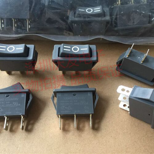 原装LIGHT COUNTRY 翘板开关 3档3档 16A250V 船型开关 开孔12*30