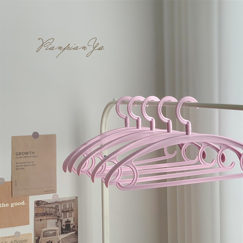 Ins风不鼓包 无痕晾衣架子家用宿舍学生塑料晒衣架衣服裤子挂衣架