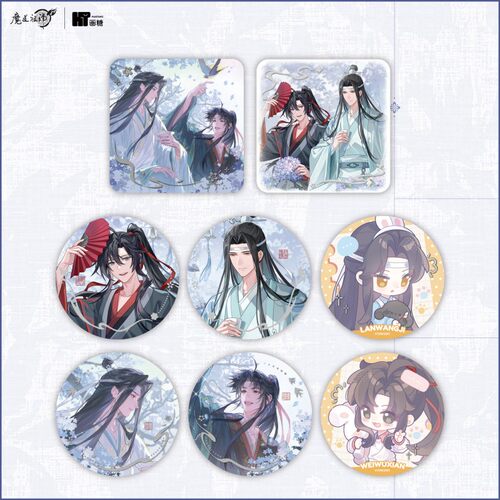 魔力玛特《魔道祖师》动画 绣涟漪 良宵引系列 徽章拍立得立牌