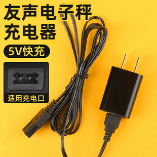 电子秤充电器友声双孔电源线扁头双槽台秤吊钩秤通用型配件大全