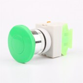 11M PBC Y090 蘑菇头按钮开关LAY37 LAY7 22MM自复按钮