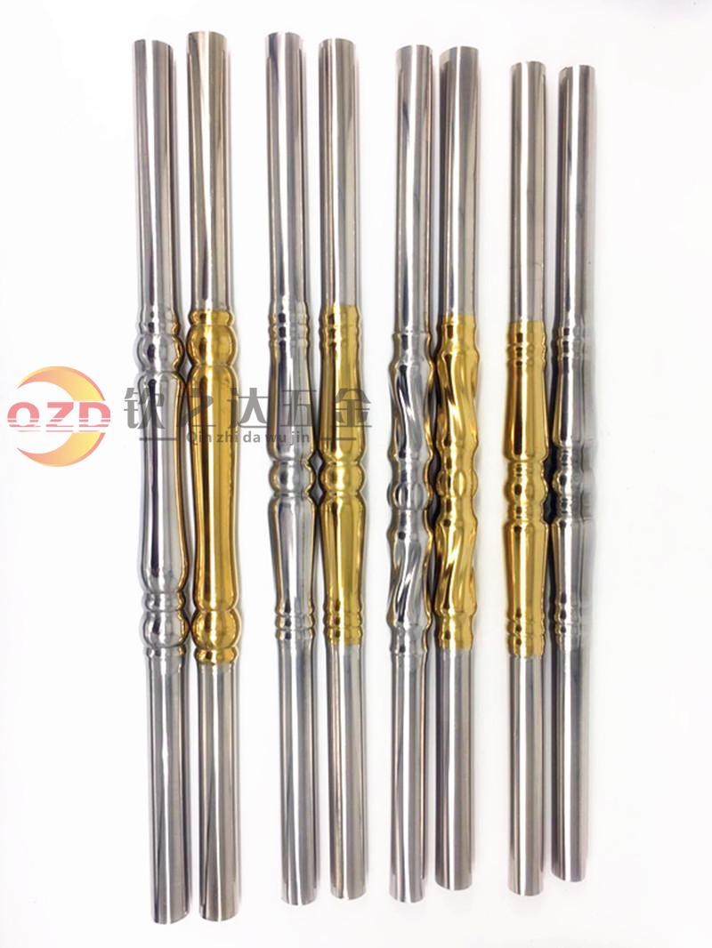 201/304不锈钢阳台护栏装饰配件 25水涨柱楼梯扶手栏杆立柱