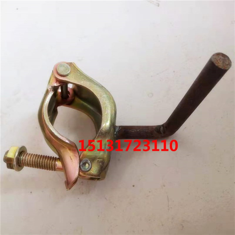 电梯门挂件楼梯防护管件半扣钢管固定卡扣架子管扣件防护门扣件