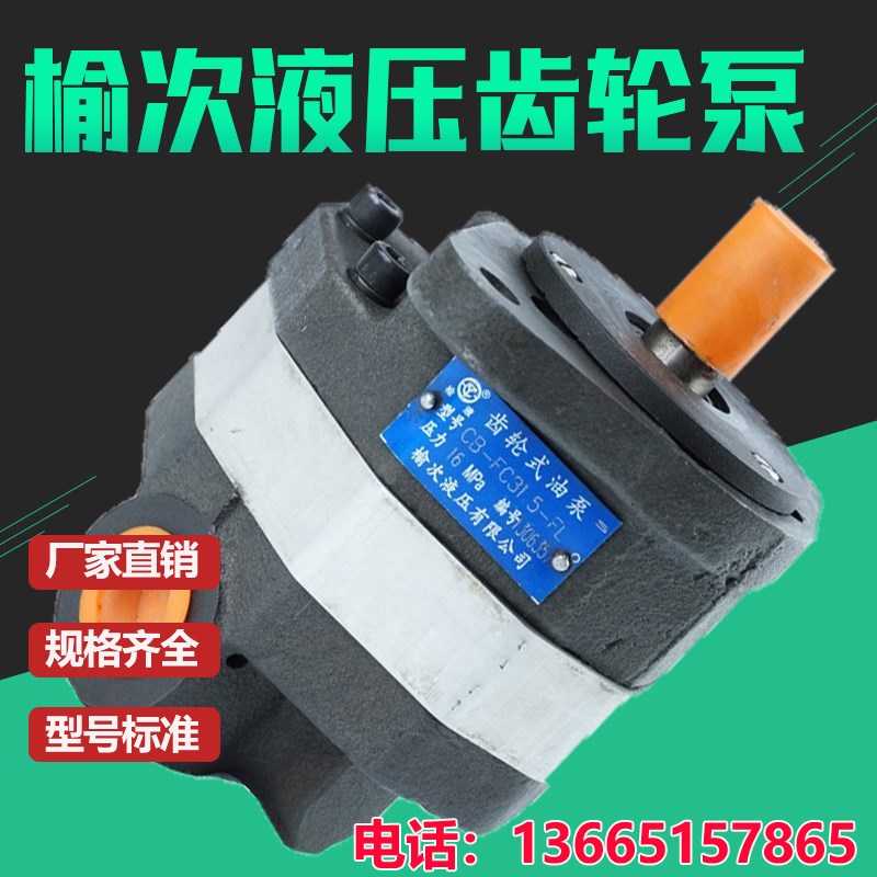 榆次液压CB-FC10 16 18 20 25 31.5 32 40 50-FL铸铁齿轮泵油泵