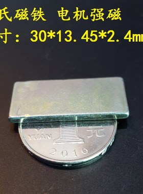 罗氏磁铁电动车电机强磁片30*13.45*2.4mm 新款磁铁适合209钢铝圈