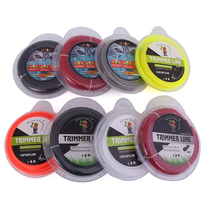 锯齿割草机配件打草绳钢丝割草线麻花尼龙割草绳打草机割灌机配件