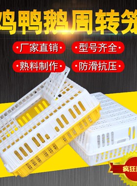 塑料鸡笼鸭笼家禽运输笼禽畜周转笼塑料鸡笼子禽畜饲养运输笼加厚