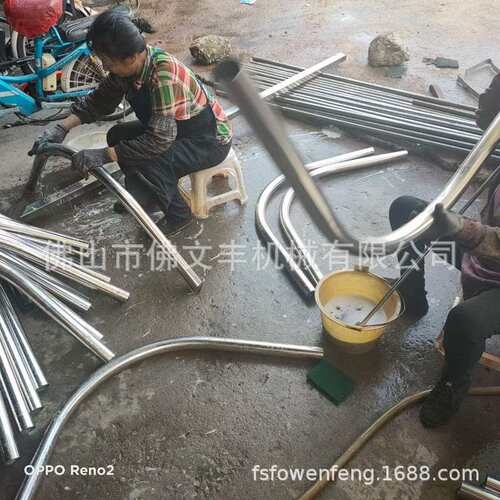 不锈钢弯管中央供料配件大38mm51mm月牙弯管注塑机管道连接弯头