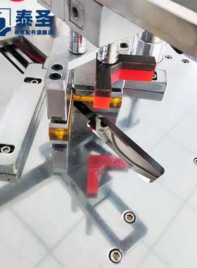 泰圣相框 白色9段数控钉角机 外置储气罐 相框数控钉角机