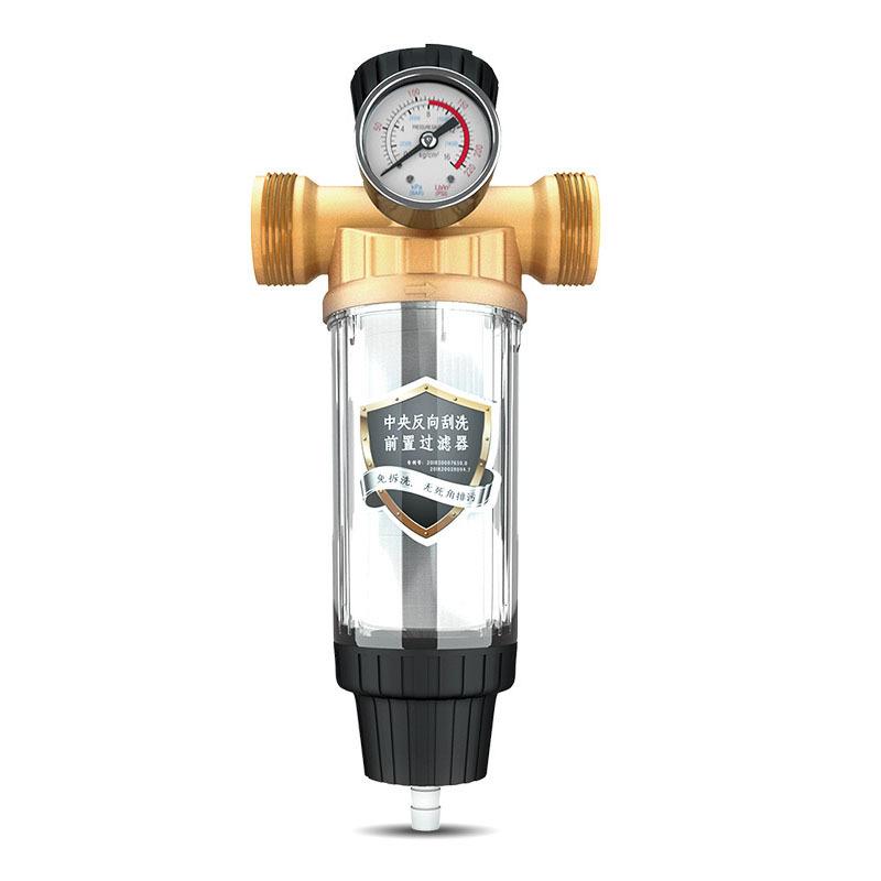 带表自动过滤器反冲洗自来水不锈钢网中央家用前置净水器中央净水