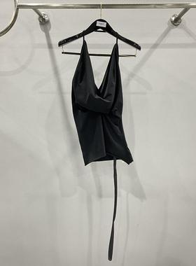 SUBHUMAN女款丨露背弹力单肩纯色吊带型修身型吊带衫女士性感上衣