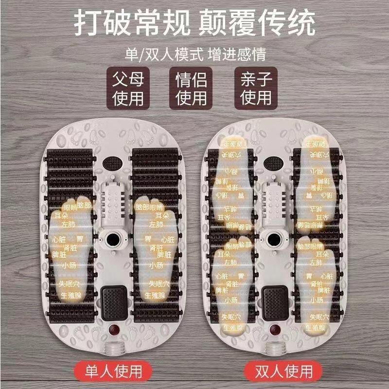 双人泡脚桶家用足浴盆电加热足浴器熏蒸按摩情侣洗脚盆足疗机