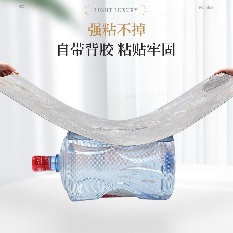 仿瓷砖墙贴铝塑板自粘墙纸防水防潮客厅背景墙墙板自装大理石贴纸