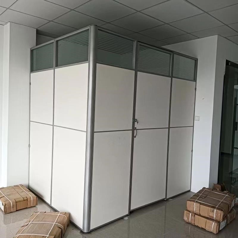 办公室移动屏风隔断可折叠推拉门简E约工厂车间带轮活动屏风隔断