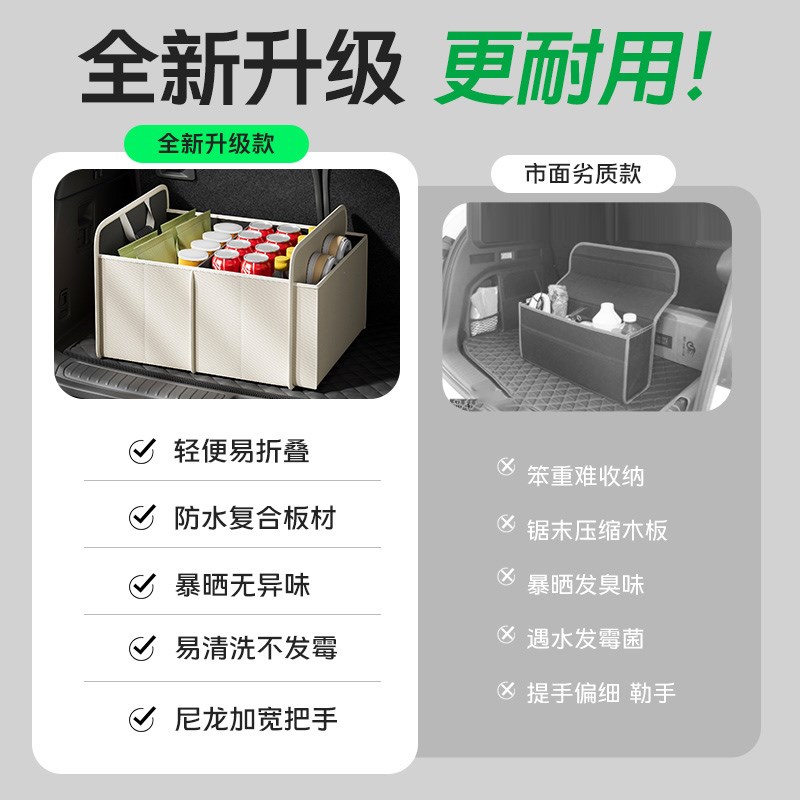 汽车后备箱收纳箱自驾游车上用品车内收纳长途自驾神器