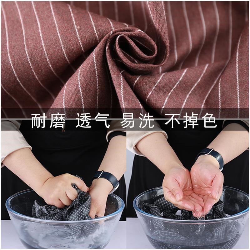棉布围裙厨房家用防污耐脏做饭罩衣女新款带袖子工作服秋冬季