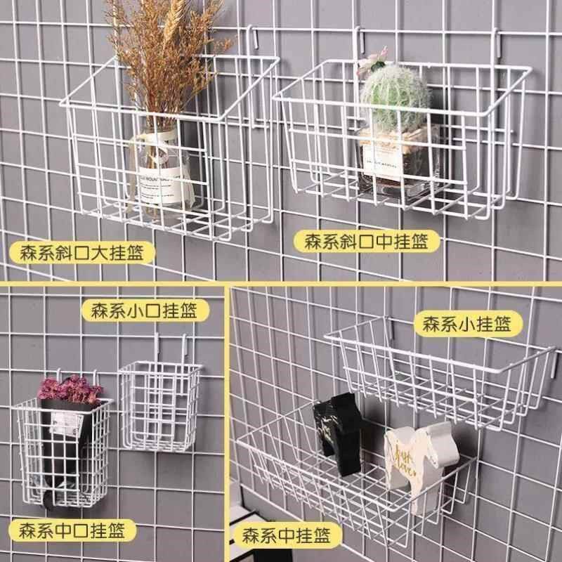 网片网格铁艺挂篮铁丝网置物架超市家用储物架货架网片置物收纳筐