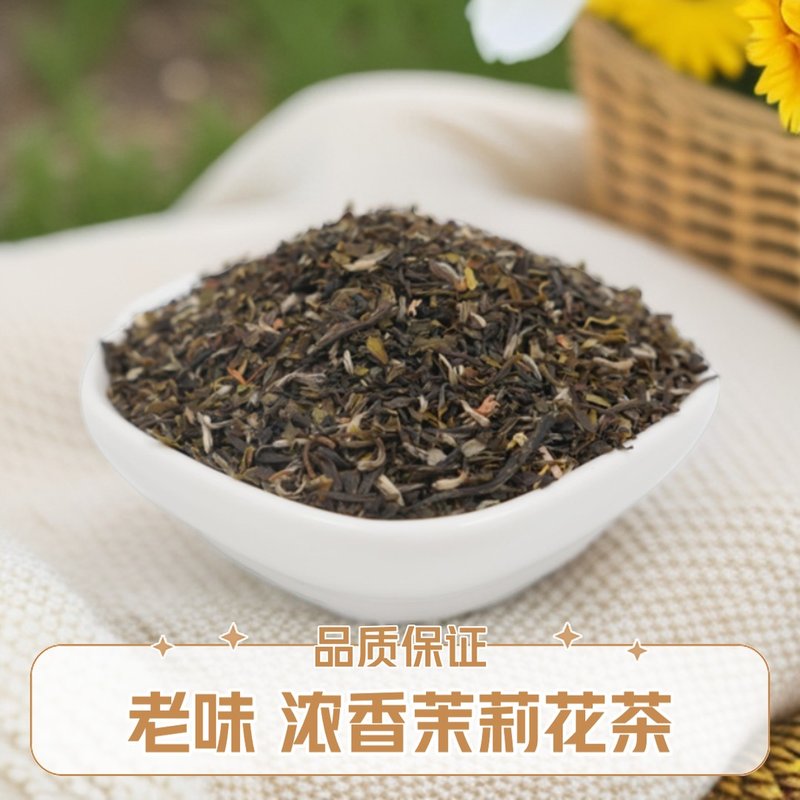 【爆款】老北京茉莉高碎 浓香型茉莉花茶 耐泡沙口传统老味茶叶袋