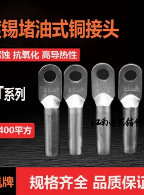 DT-400平方镀锡堵油式铜接头 铜鼻子 凤凰金具