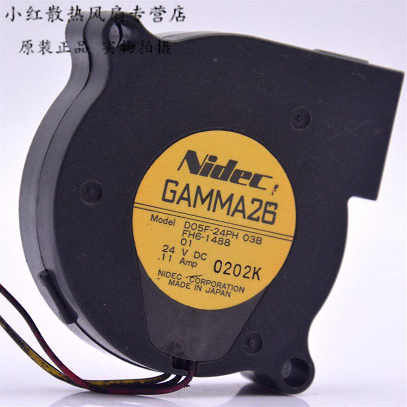 原装nidec D05F-24PH 5015 5CM 24V 0.11A 投影仪器鼓风散热风扇