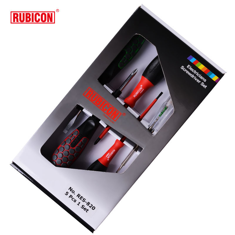 日本正品RUBICON罗宾汉螺丝刀一/十字套装(含绝缘)测电笔RES-820
