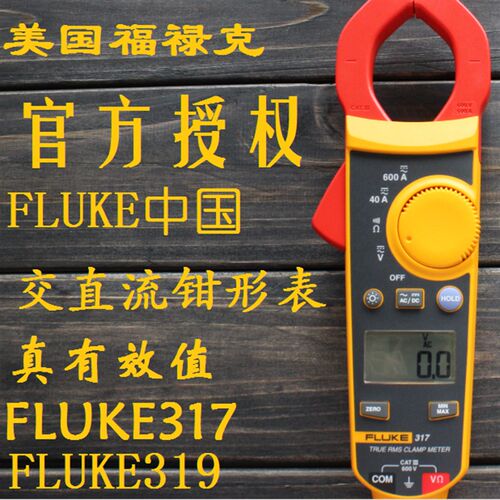FLUKE福禄克F312 F317高精度数字交直流钳形表F319电流电压卡表